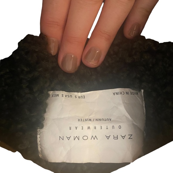 Zara Dark Brown Teddy Jacket - Picture 10 of 10